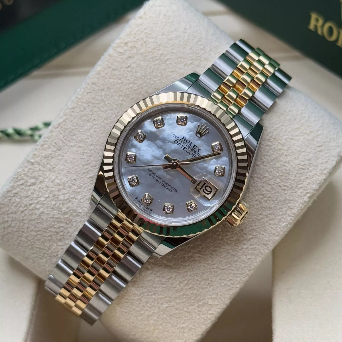 【1:1 Super Clone】 Lady-Datejust 28mm 279173 Mother of Pearl Diamond Dial Oyster Bracelet