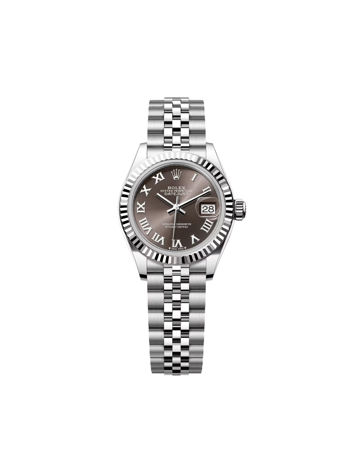 【1:1 Super Clone】 Lady-Datejust 28mm 279174 Dark Grey Roman Dial Oyster Bracelet