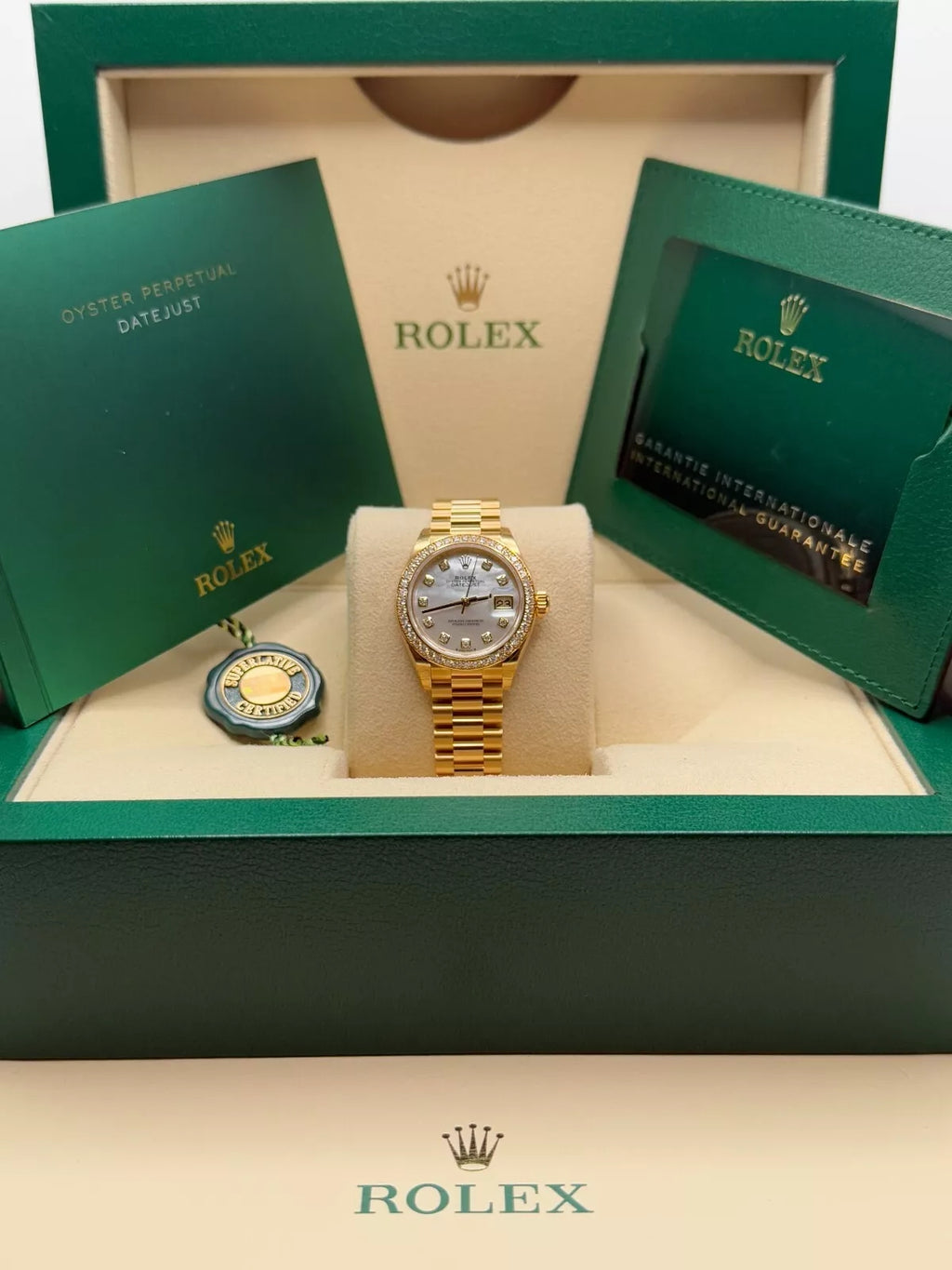 【1:1 Super Clone】  Lady-Datejust 28mm 279138RBR White Mother-of-Pearl Dial President Bracelet Watch