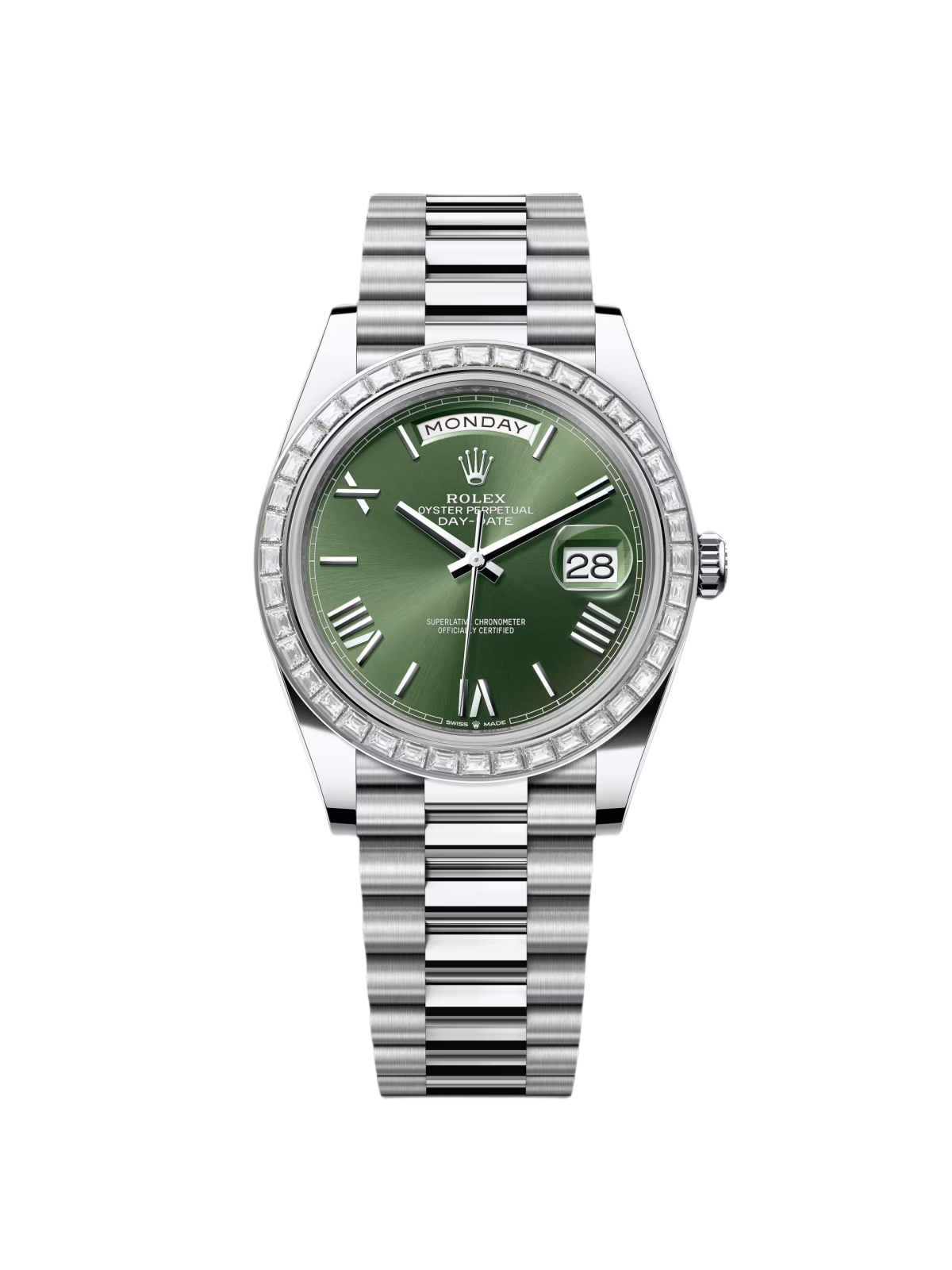 【1:1 Super Clone】 Day-Date 40mm 228396TBR-0020 Green Roman Dial