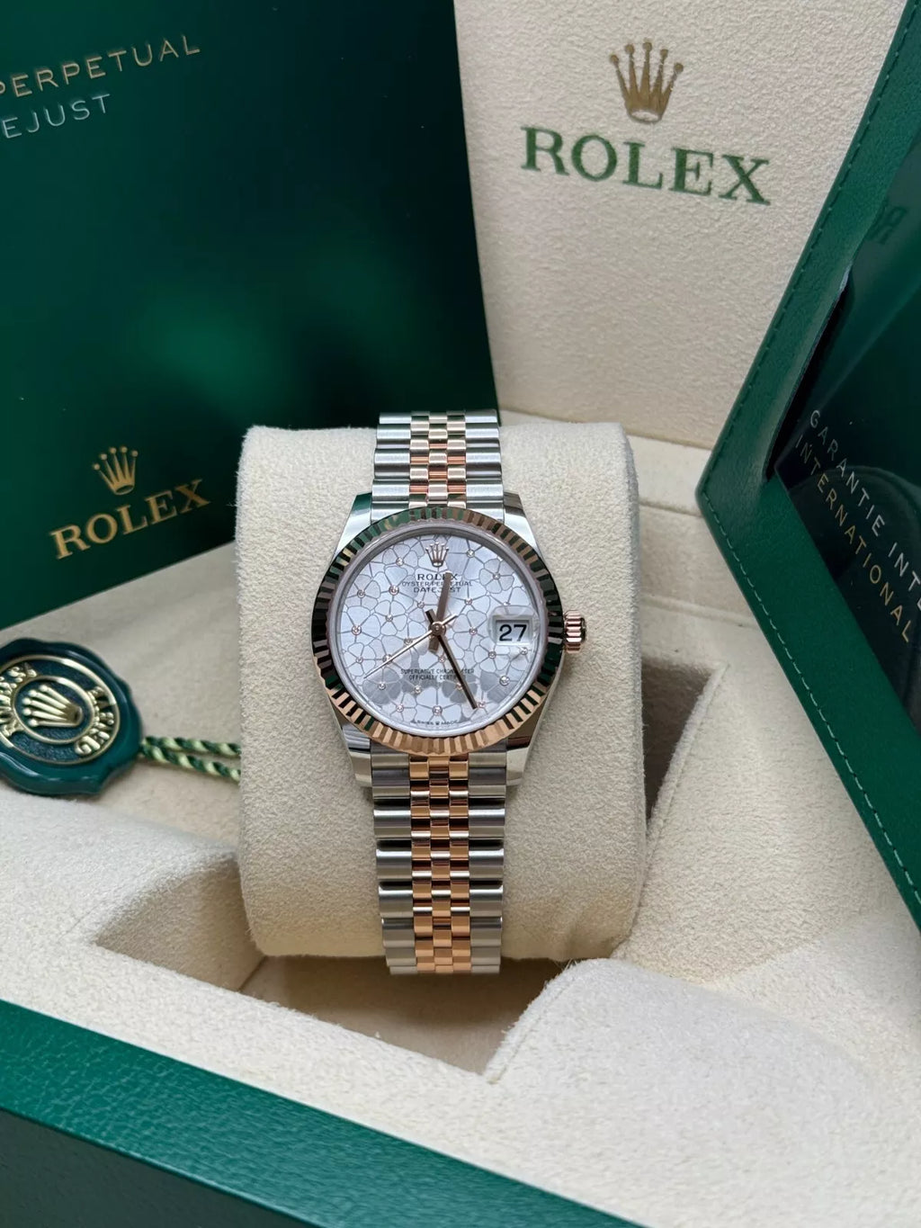 【1:1 Super Clone】 Datejust m278271-0031/0032 Silver Floral Motif 31mm Dial Oyster Bracelet Watch