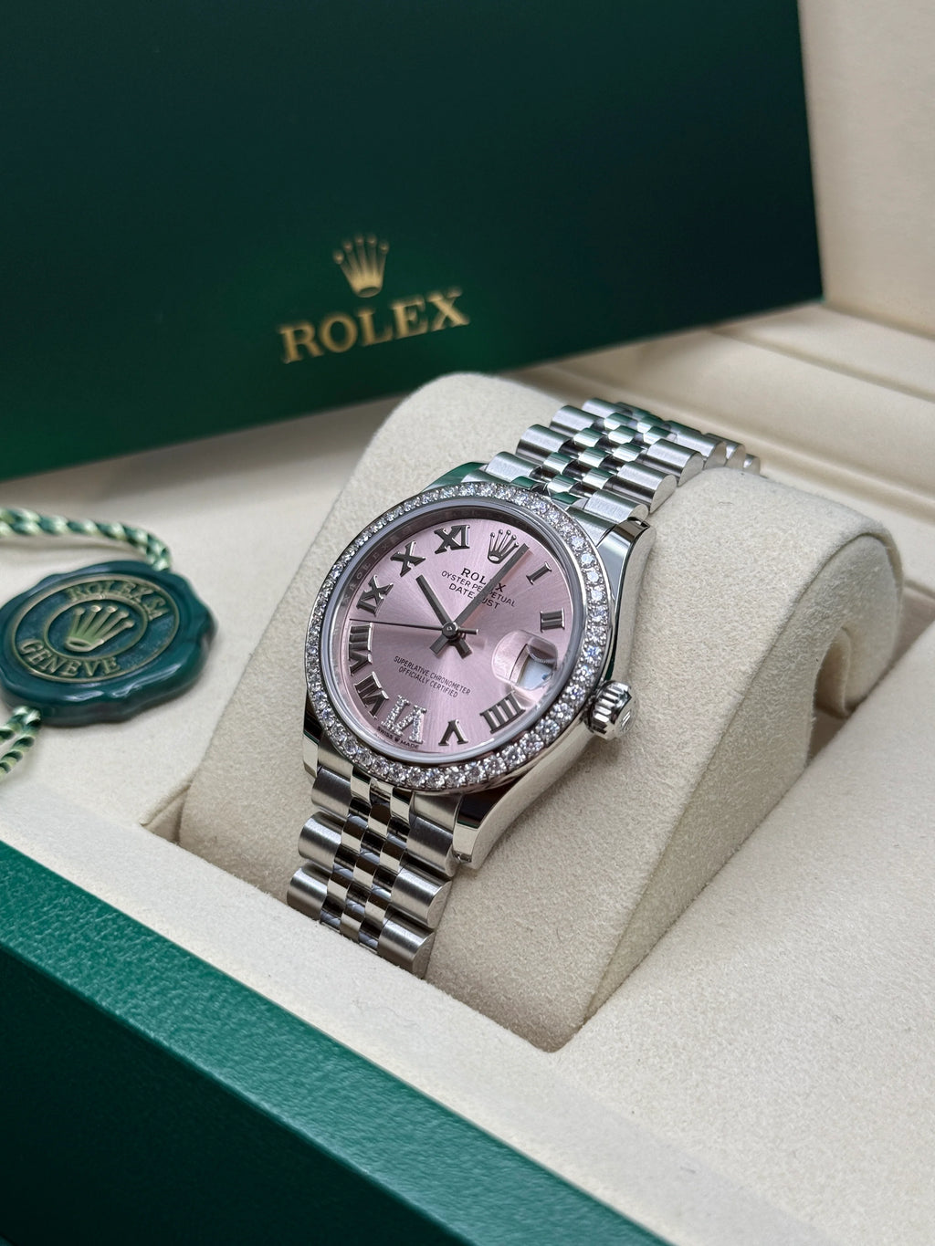 【1:1 Super Clone】 Datejust m278384RBR-0027/0028 Pink 31mm Dial Oyster Watch