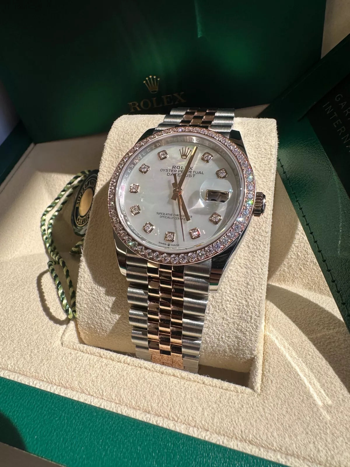 【1:1 Super Clone】  Datejust 36mm 126281 Mother-of-Pearl Dial Jubilee Bracelet