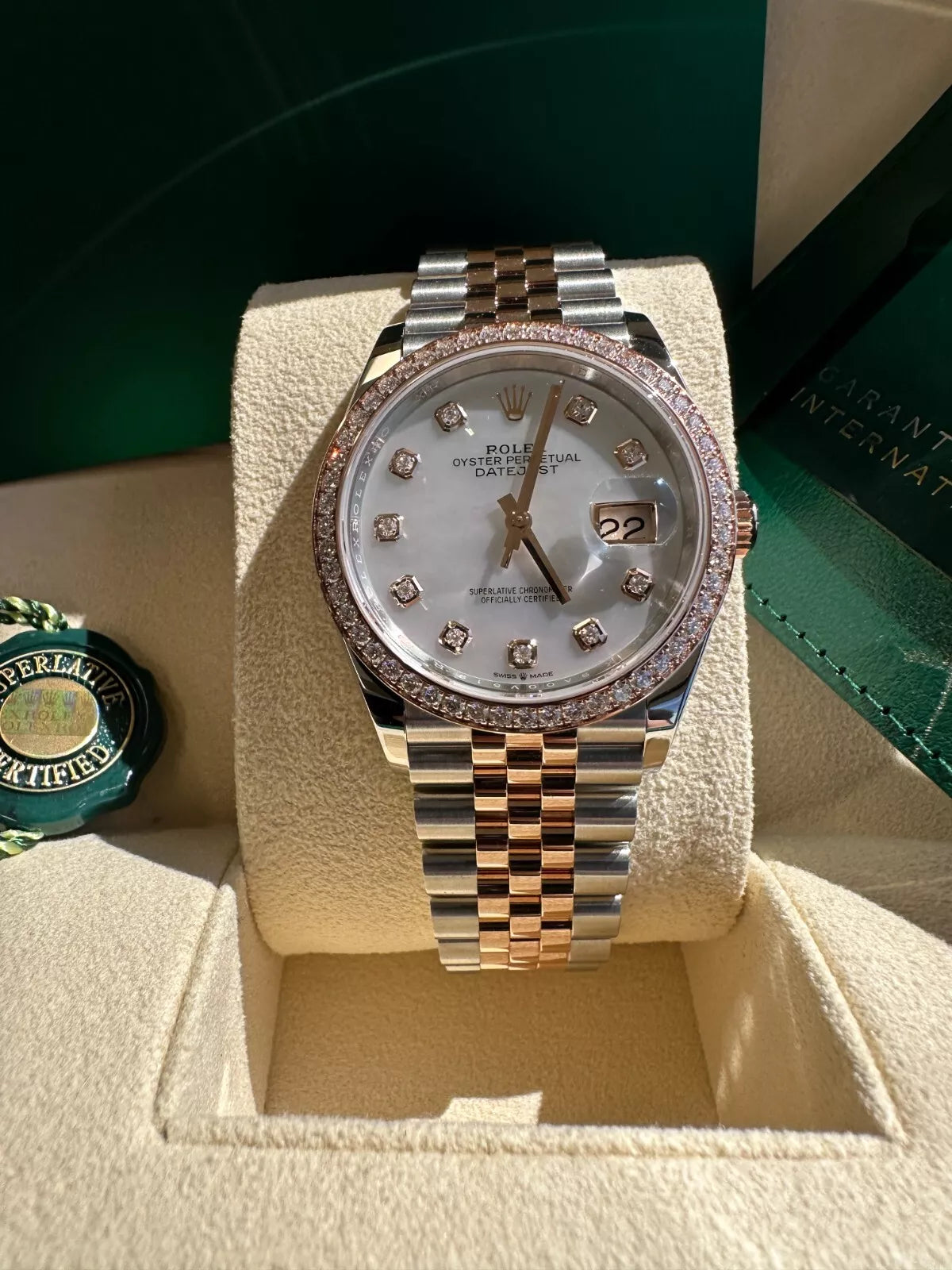 【1:1 Super Clone】  Datejust 36mm 126281 Mother-of-Pearl Dial Jubilee Bracelet