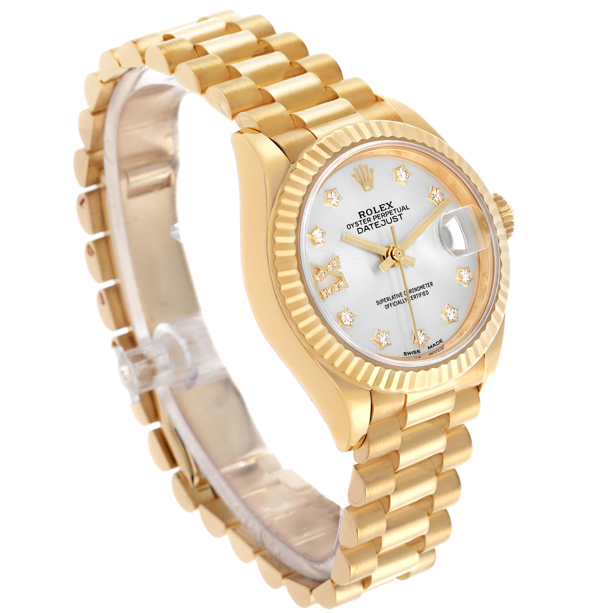 【1:1 Super Clone】 Lady-Datejust 28mm 279178 Silver Diamond Dial