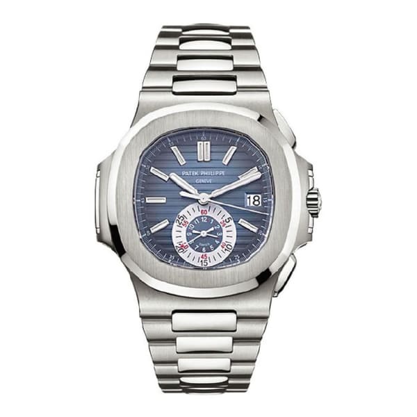 【1:1 Super Clone】Patek Philippe Nautilus Blue Dial Stainless Steel Mens Watch 5980/1A-001