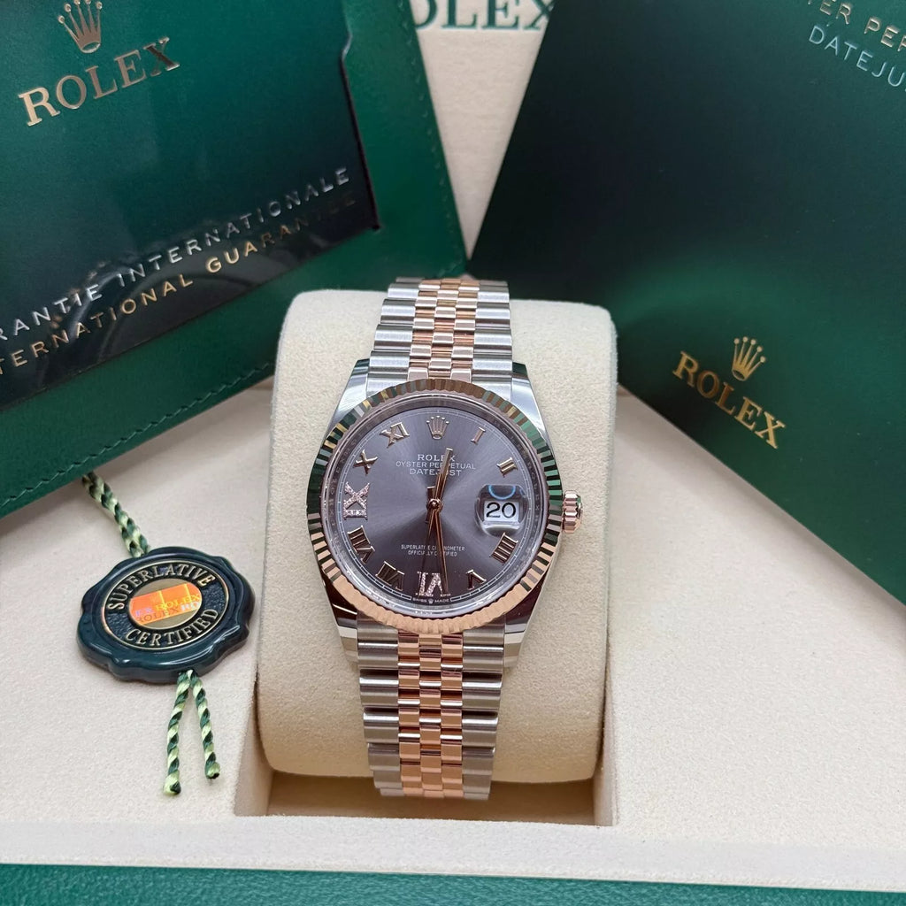 【1:1 Super Clone】  Datejust 36mm 126231 Slate Dial Jubilee Bracelet