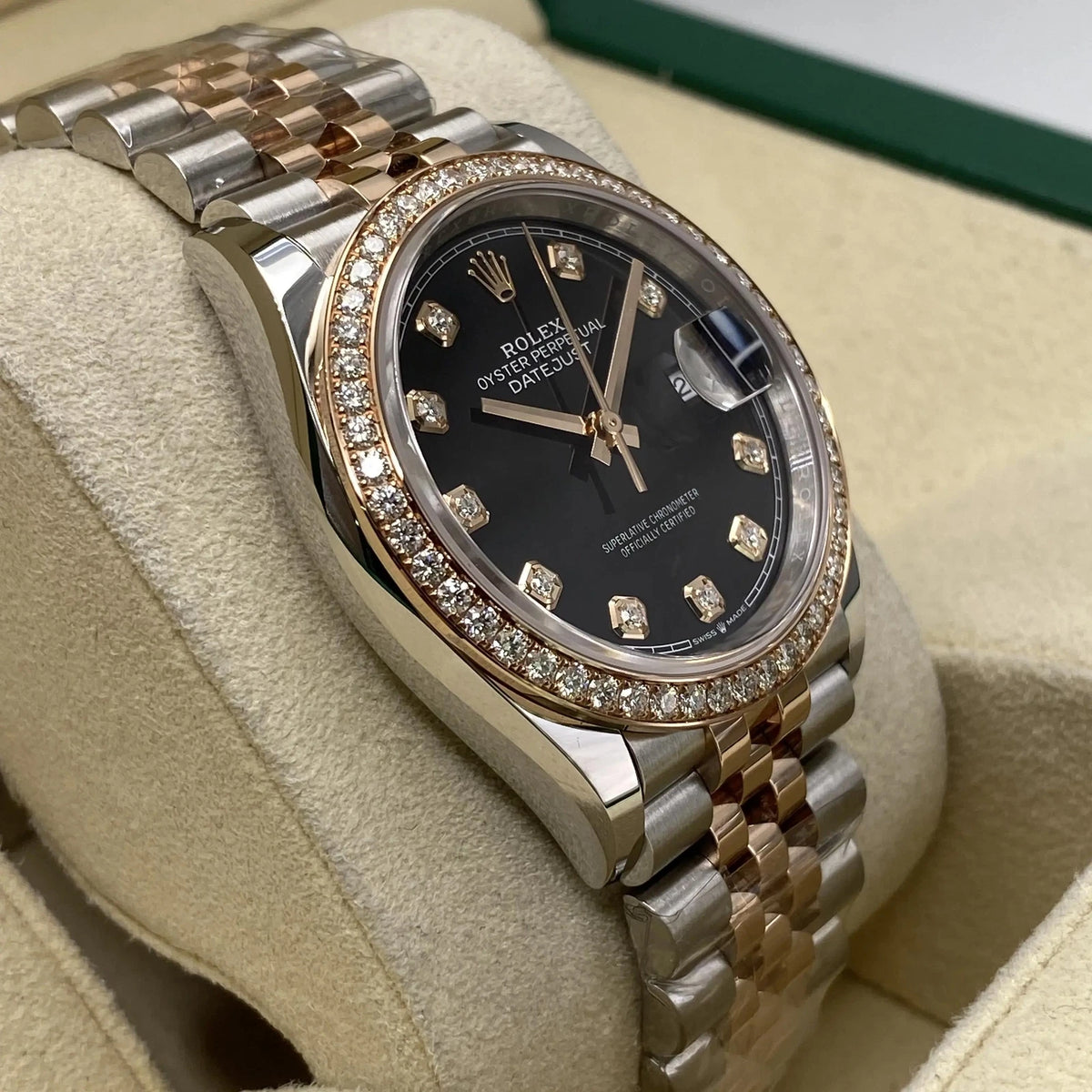 【1:1 Super Clone】  Datejust 36mm 126281 Black Dial Jubilee Bracelet