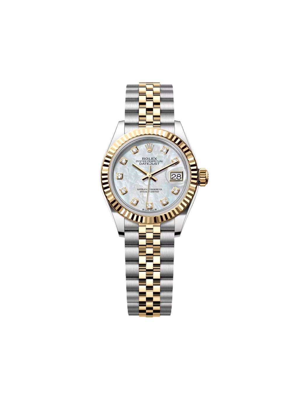 【1:1 Super Clone】 Lady-Datejust 28mm 279173 Mother of Pearl Diamond Dial Oyster Bracelet