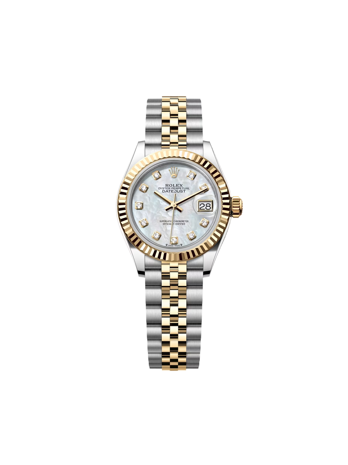 【1:1 Super Clone】 Lady-Datejust 28mm 279173 Mother of Pearl Diamond Dial Oyster Bracelet