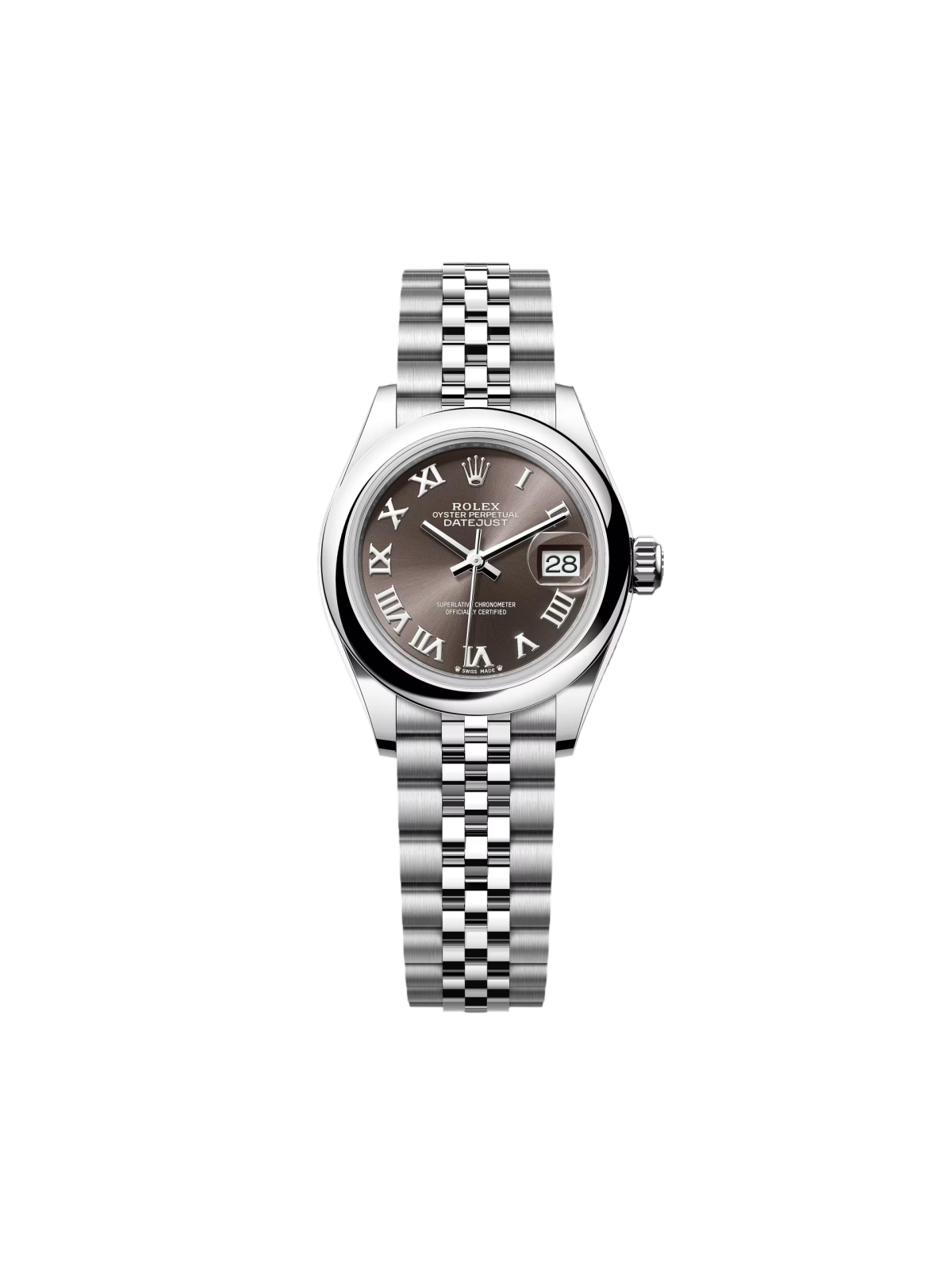 【1:1 Super Clone】 Lady-Datejust 28mm  m279160 Oyster Perpetual Dark Grey Dial Oyster Bracelet