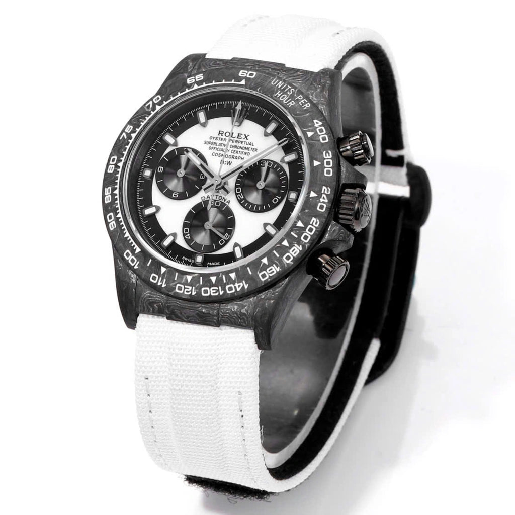 【1:1 Super Clone】Rolex Cosmograph Daytona DIW Cream Carbon 40mm Replica 1:1 – Top Quality Version