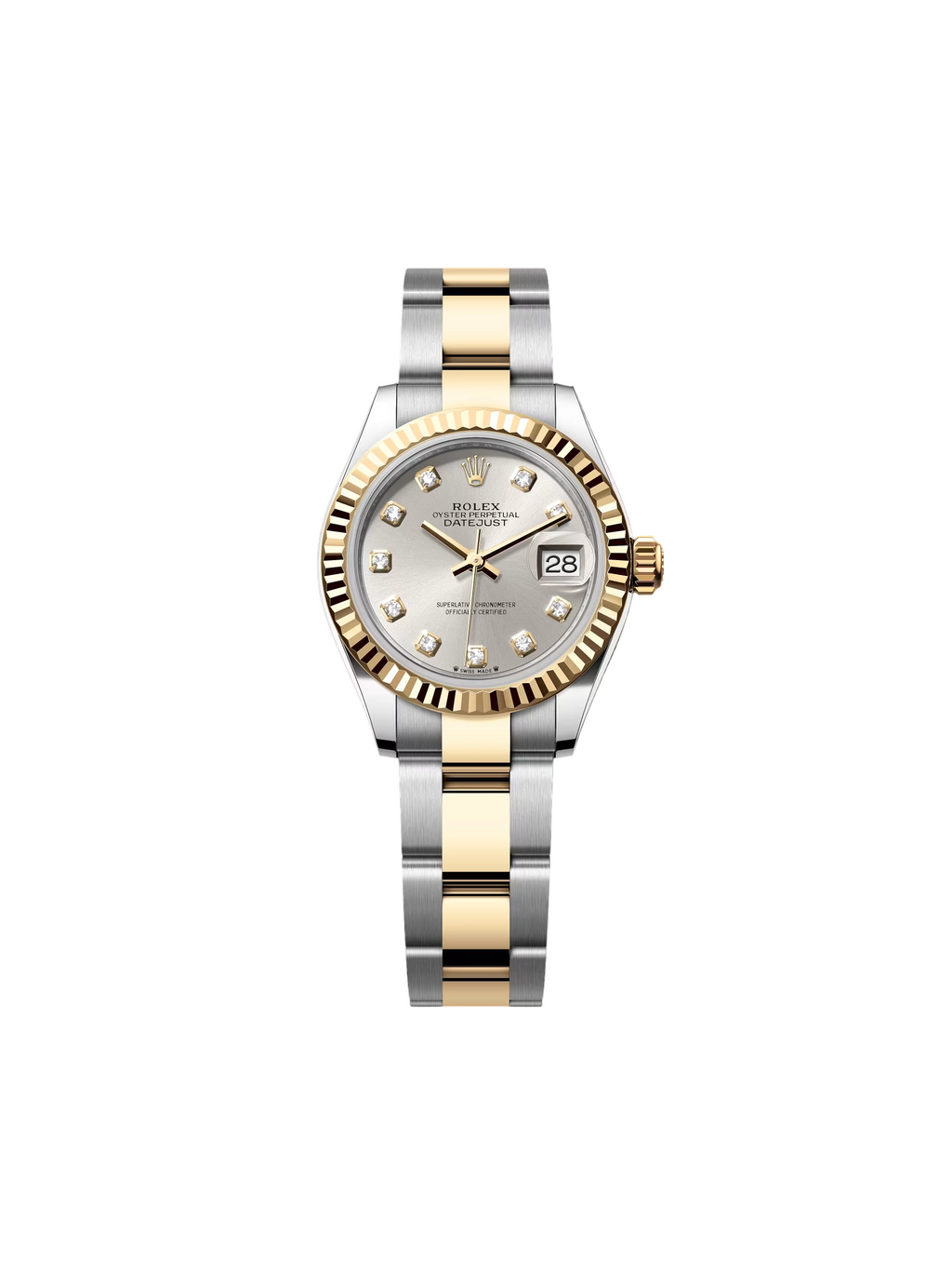 【1:1 Super Clone】 Lady-Datejust 28mm 279173 Silver Diamond Dial Oyster Bracelet
