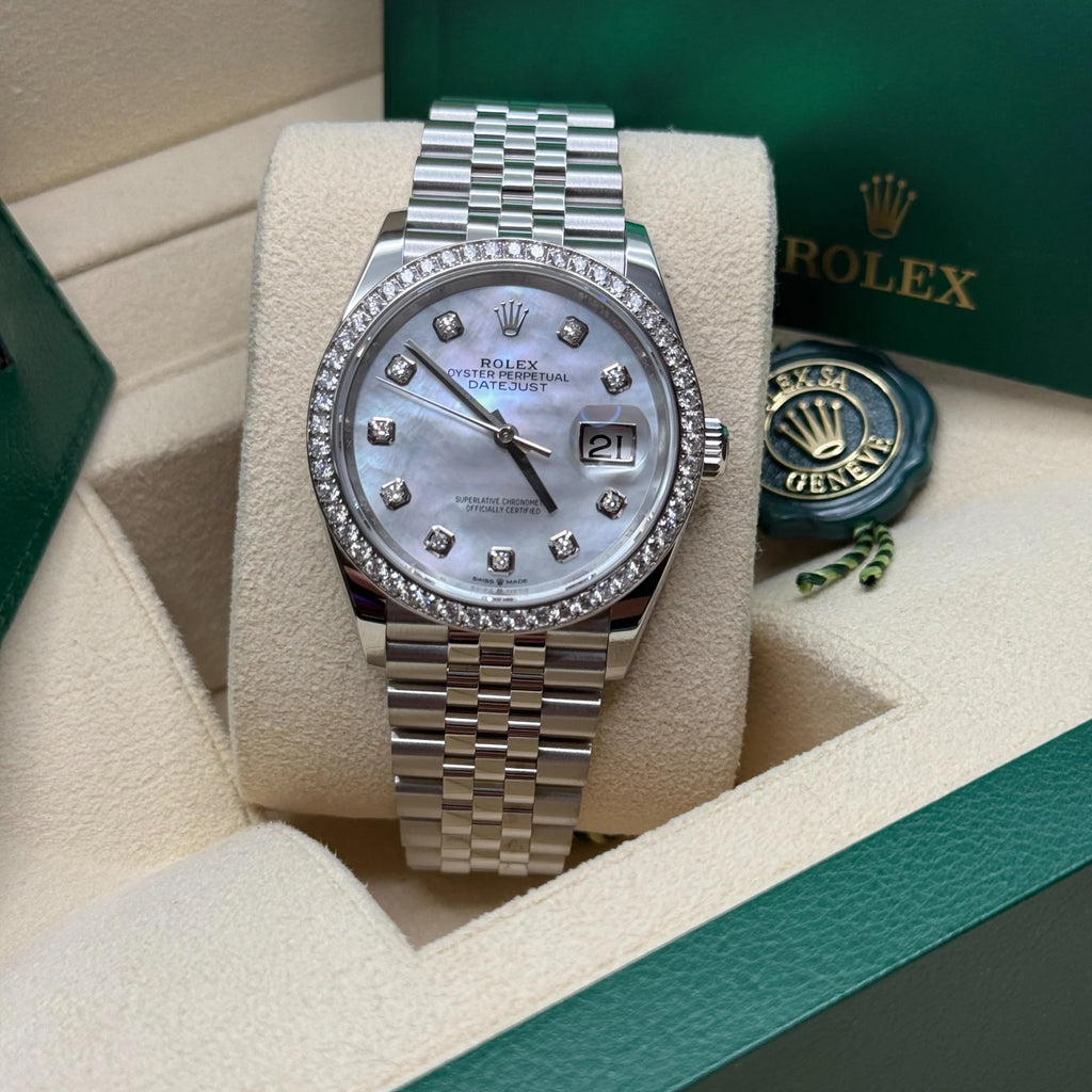 【1:1 Super Clone】  Datejust 36mm 126284 Mother-of-Pearl Dial Oyster Bracelet