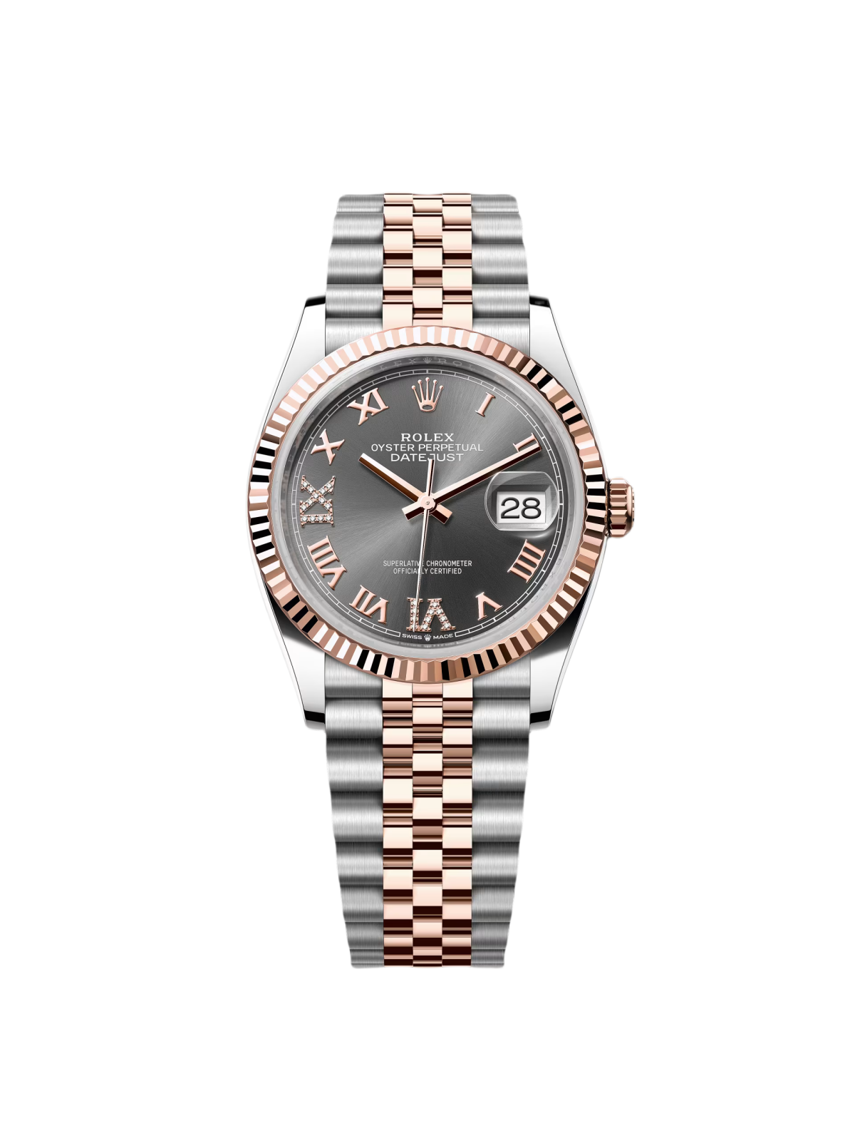 【1:1 Super Clone】  Datejust 36mm 126231 Slate Dial Jubilee Bracelet