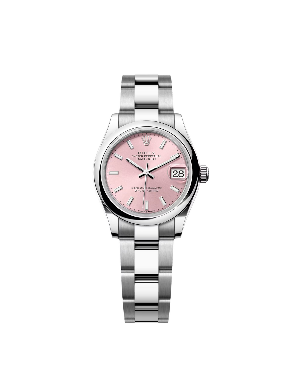 【1:1 Super Clone】 Datejust m278240-0007/0008 31mm Pink Index Domed Bezel Oyster Oystersteel