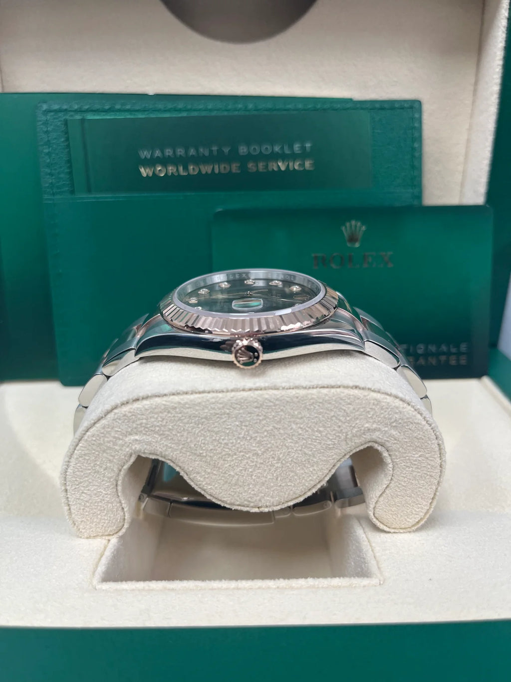 【1:1 Super Clone】 Datejust 41mm 126331 Datejust Chocolate Diamond Oyster Steel and Everose Gold Watch