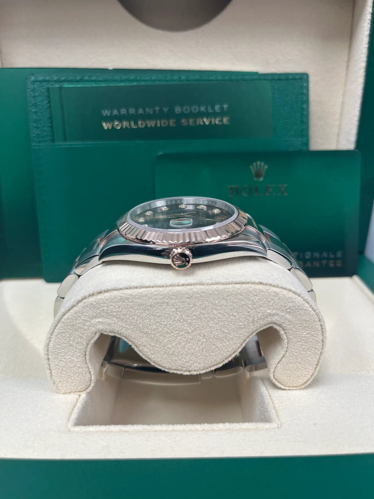 【1:1 Super Clone】 Datejust 41mm 126331 Datejust Chocolate Diamond Oyster Steel and Everose Gold Watch