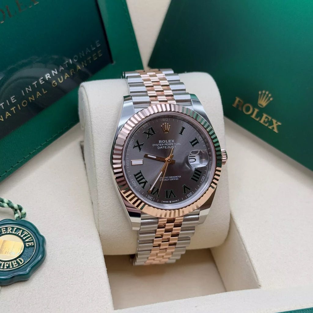 【1:1 Super Clone】 Datejust 41mm 126331 Oyster Band Steel and Everose Gold Men’s Watch