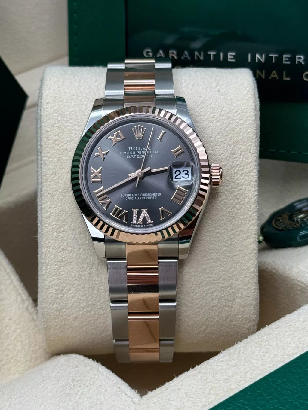 【1:1 Super Clone】 Datejust m278271-0029/0030 Slate 31mm Dial Oyster Bracelet Watch