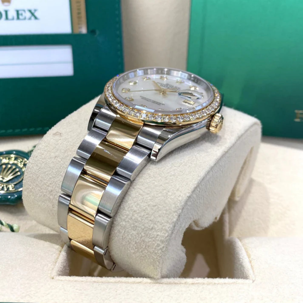 【1:1 Super Clone】  Datejust 36mm 126283 White Mother-of-Pearl Dial Jubilee Bracelet Watch