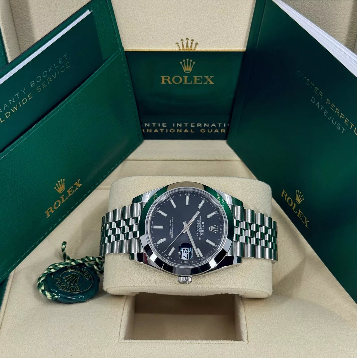 【1:1 Super Clone】 Datejust 41mm 126300 Black Index Oyster 41mm Stainless Steel Watch