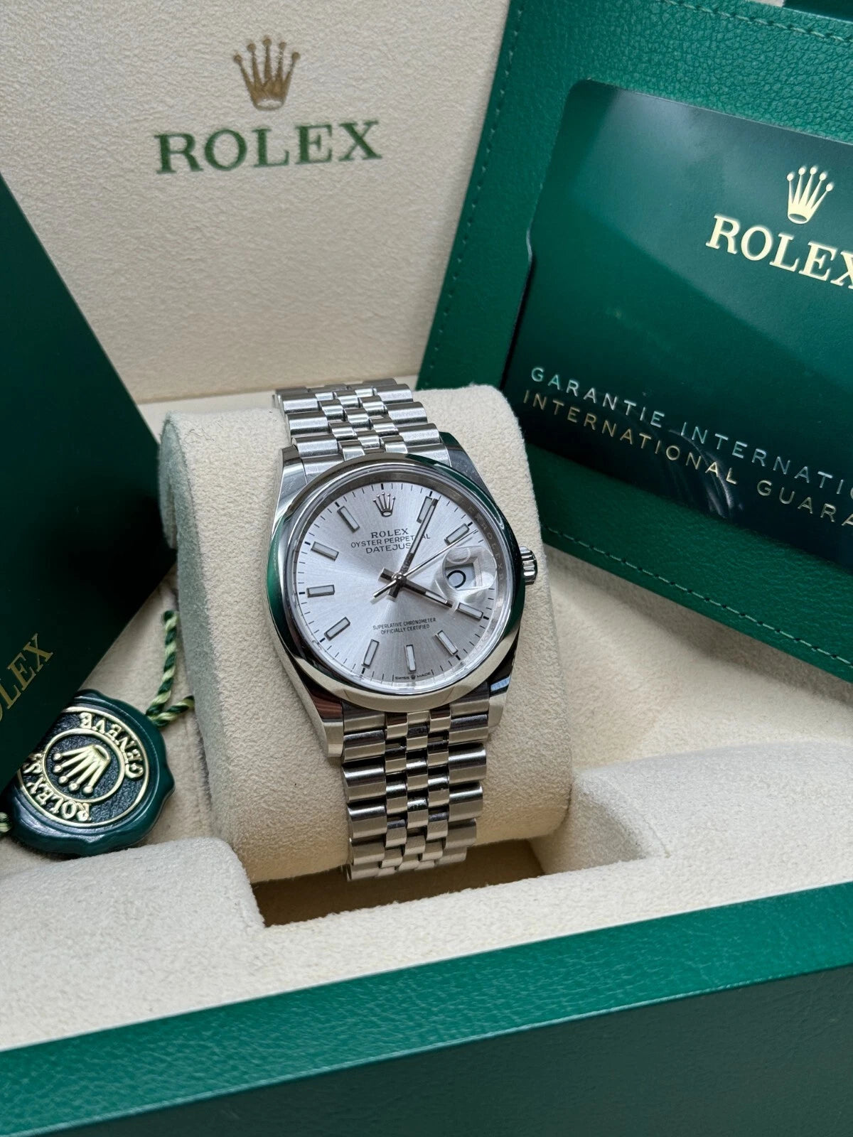 【1:1 Super Clone】  Datejust 36mm 126200 Oyster Perpetual Silver Dial Jubilee Stainless Steel