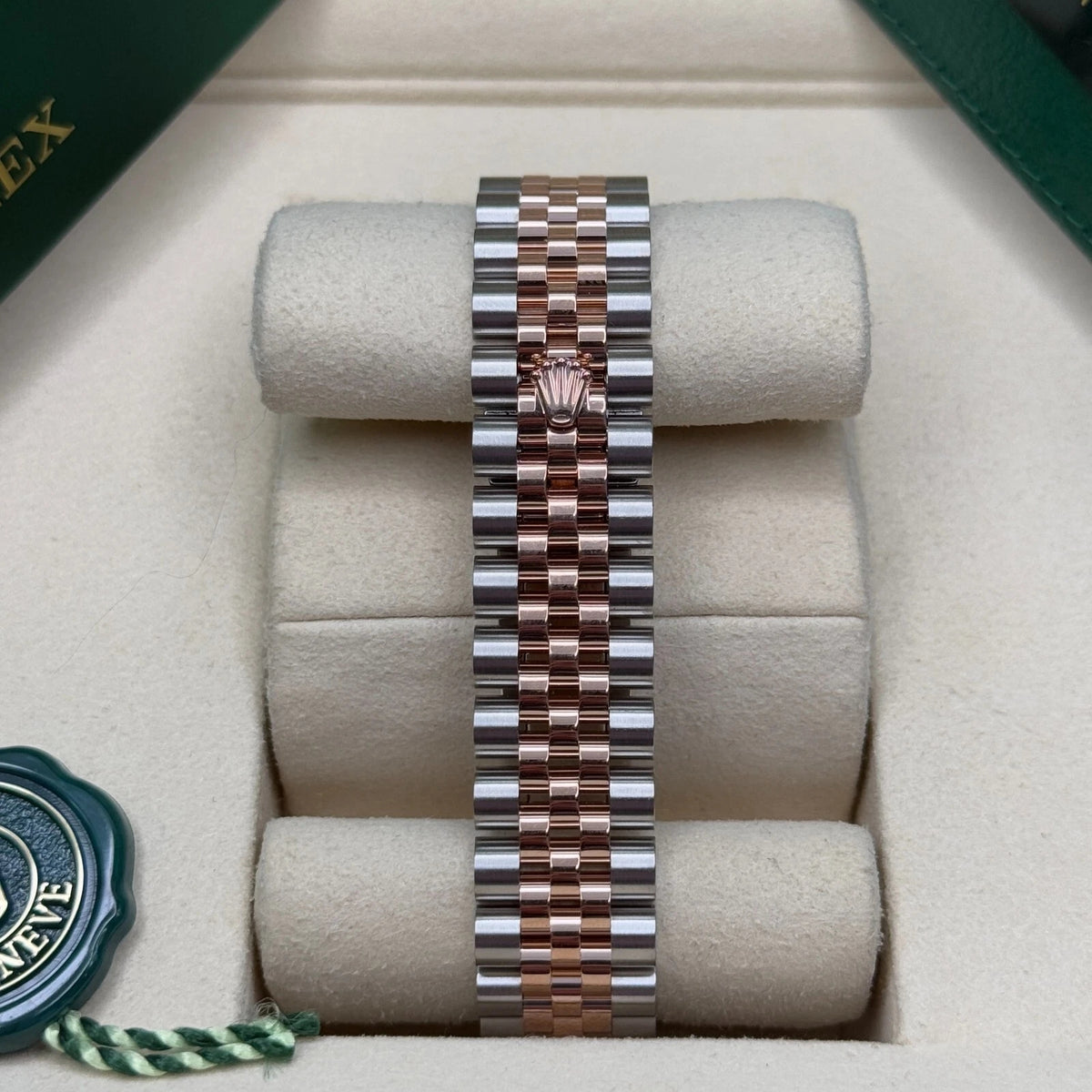【1:1 Super Clone】 Lady-Datejust 28mm 279171 White Mother Of Pearl Diamond Oyster Stainless Steel and Rose Gold