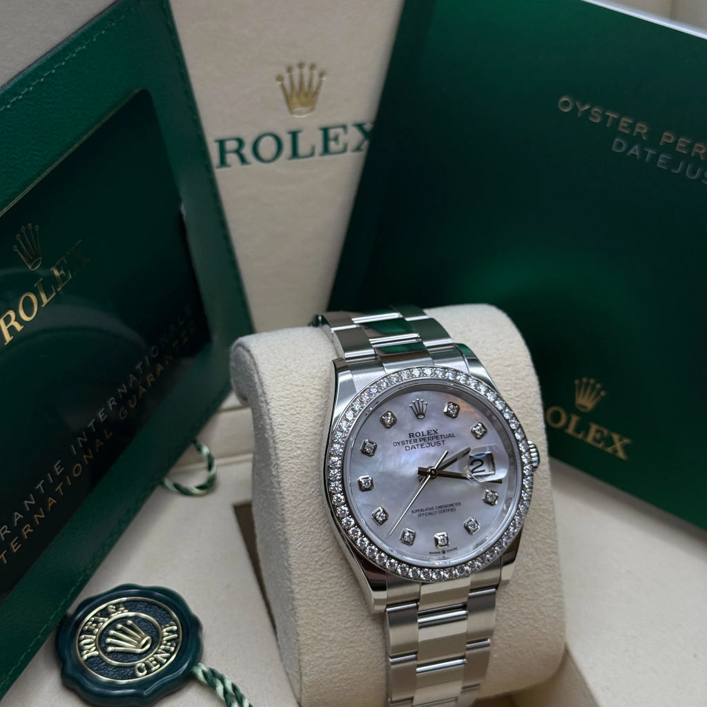 【1:1 Super Clone】  Datejust 36mm 126284 Mother-of-Pearl Dial Oyster Bracelet
