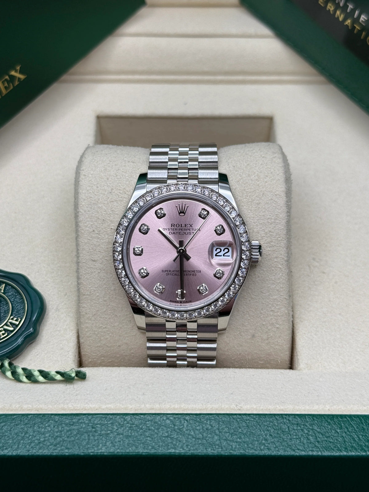 【1:1 Super Clone】 Datejust m278384RBR-0035/0036 Pink 31mm Dial Oyster Watch