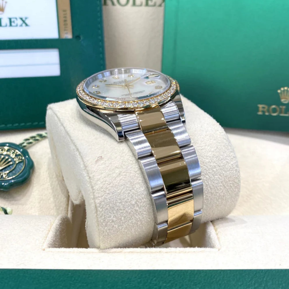 【1:1 Super Clone】  Datejust 36mm 126283 White Mother-of-Pearl Dial Jubilee Bracelet Watch