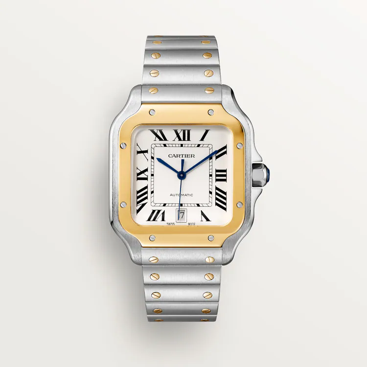 【1:1 Super Clone】SANTOS Gold Mix 39mm