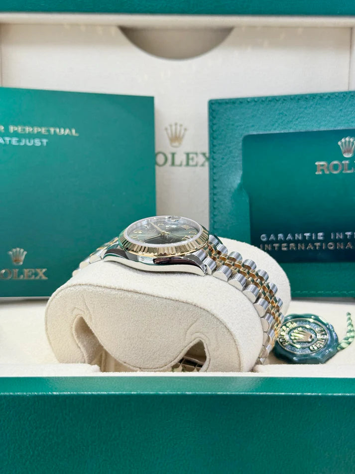 【1:1 Super Clone】 Datejust m278273-0015/0016 31mm Olive Green Dial Stainless Steel and Yellow Gold Oyster Watch