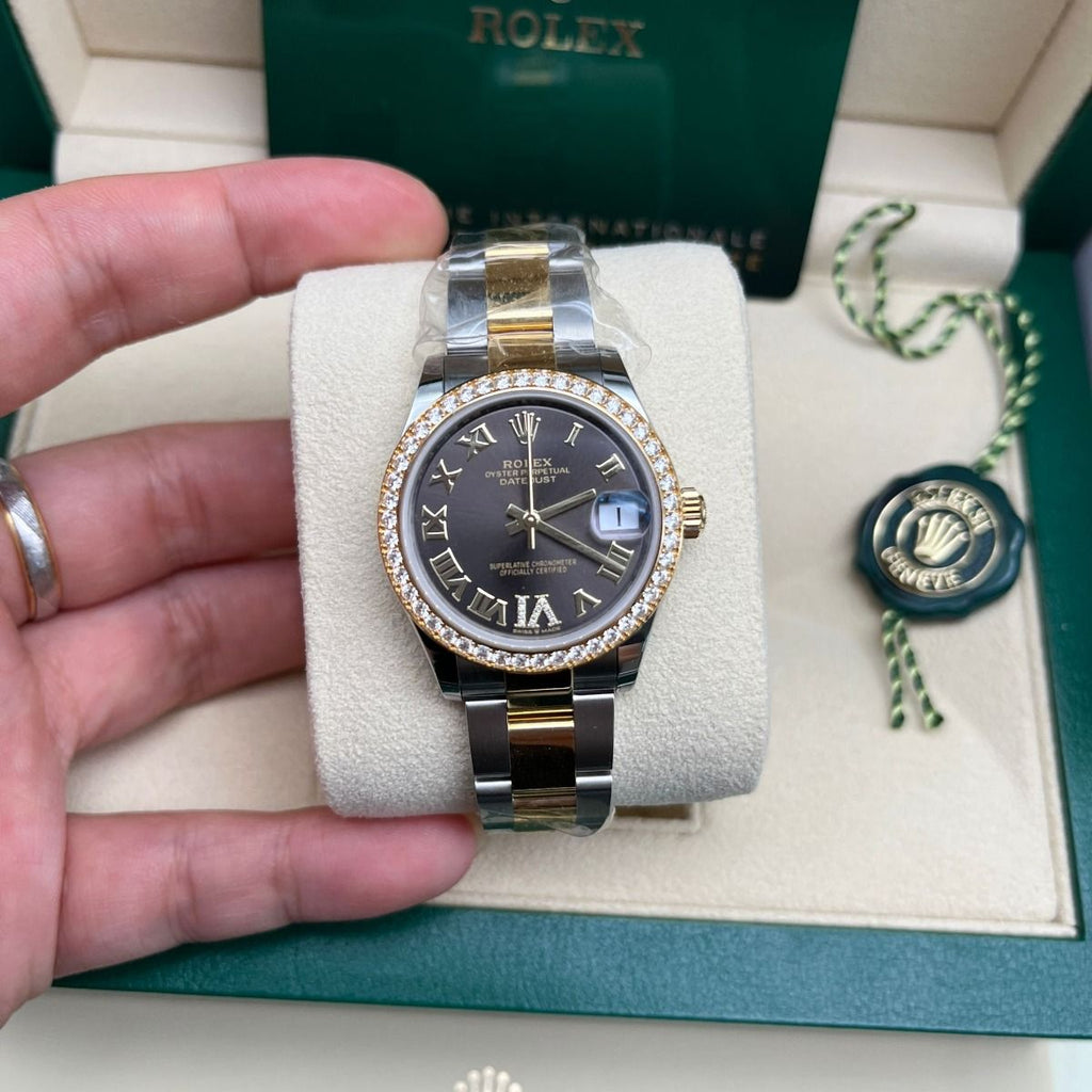 【1:1 Super Clone】 Datejust m278383RBR-0017/0018 31mm Dark Grey Dial Oyster Bracelet