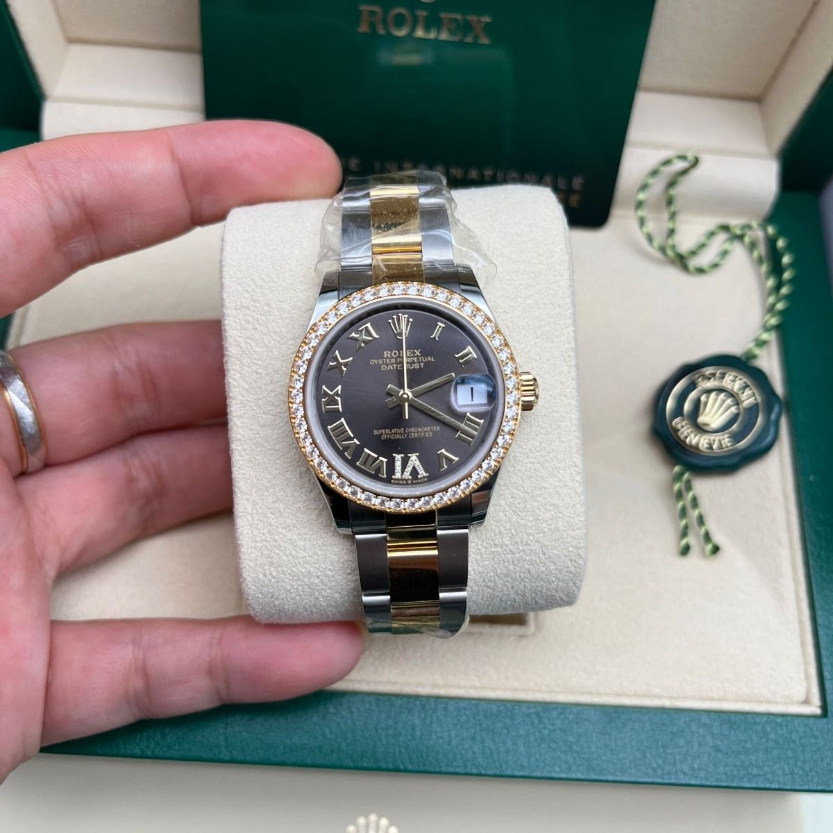 【1:1 Super Clone】 Datejust m278383RBR-0017/0018 31mm Dark Grey Dial Oyster Bracelet