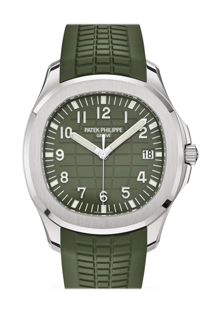 【1:1 Super Clone】Patek Philippe Aquanaut Khaki Green Dial Watch 5168G-010