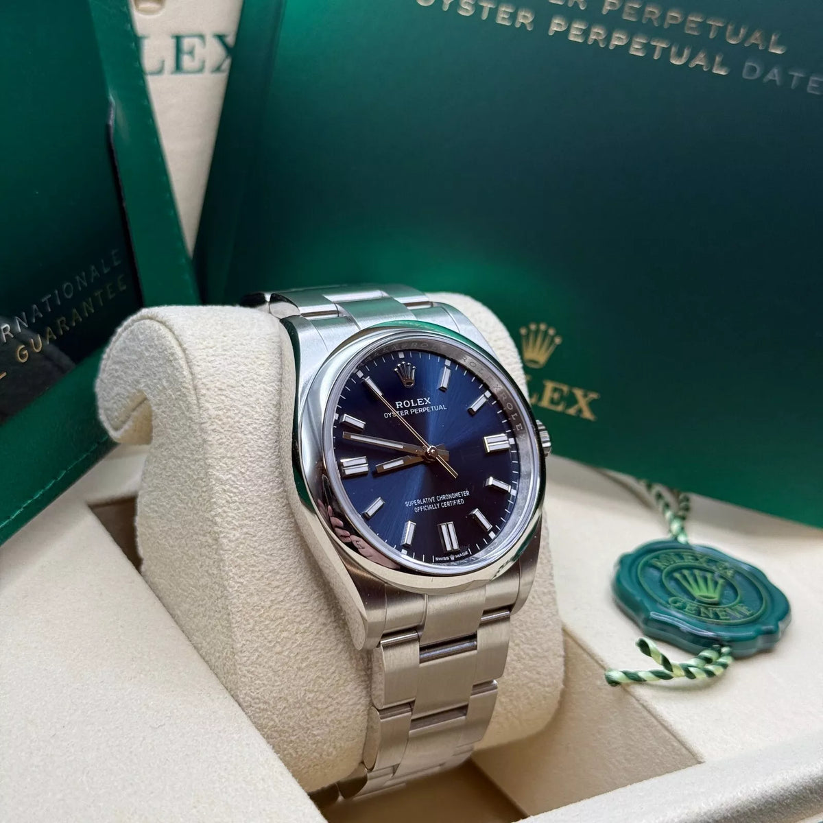 【1:1 Super Clone】 Oyster Perpetual 36mm 126000-0015 Blue Dial Stainless Steel Oyster Bracelet