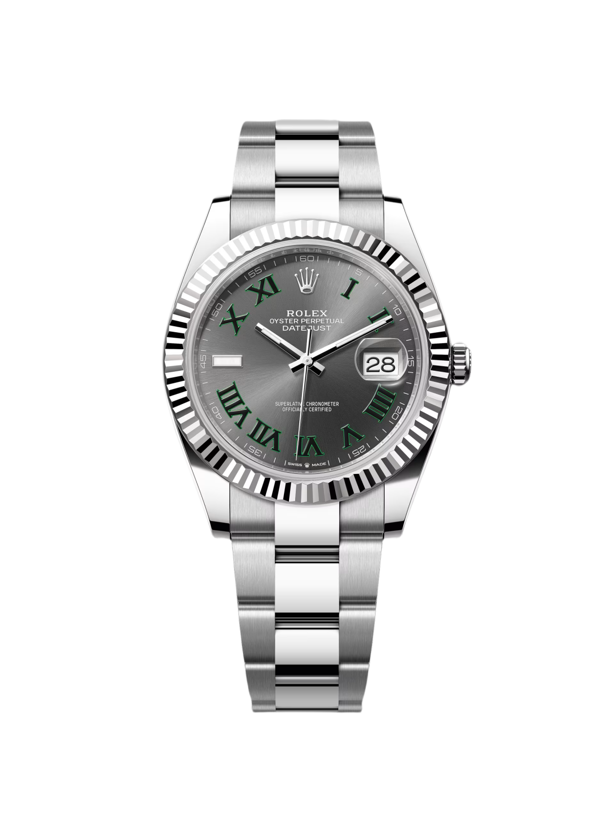 🔥Hot Sale🔥【1:1 Super Clone】  Datejust 41mm 126334 Slate Roman Jubilee Stainless Steel Mens Watch