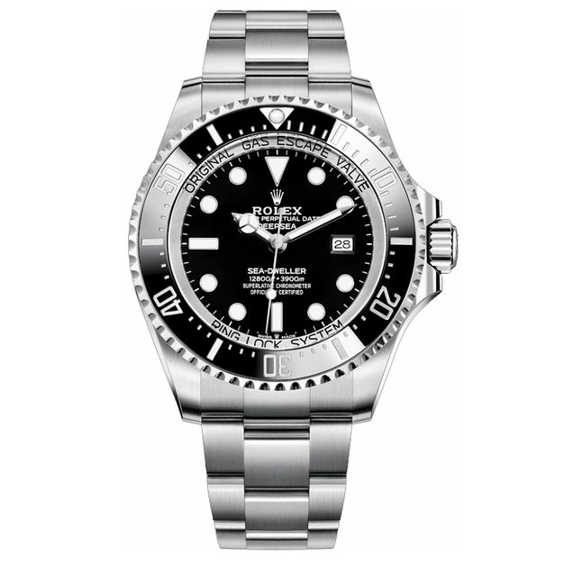 Deepsea Black Dial Oyster Steel 44mm