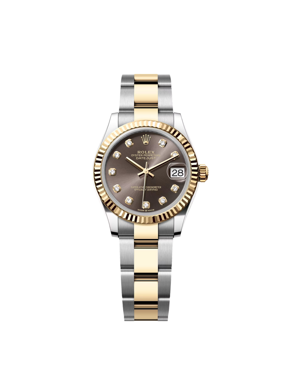 【1:1 Super Clone】 Datejust m278273-0021/0022 31mm Dark Grey Dial Stainless Steel and Yellow Gold Oyster Watch
