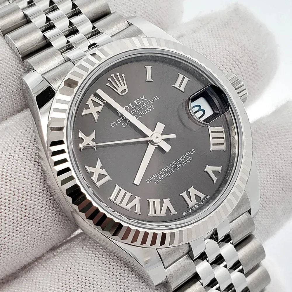 【1:1 Super Clone】 Datejust m278274-0021/0022 Dark Grey Roman 31mm Dial Oyster Watch