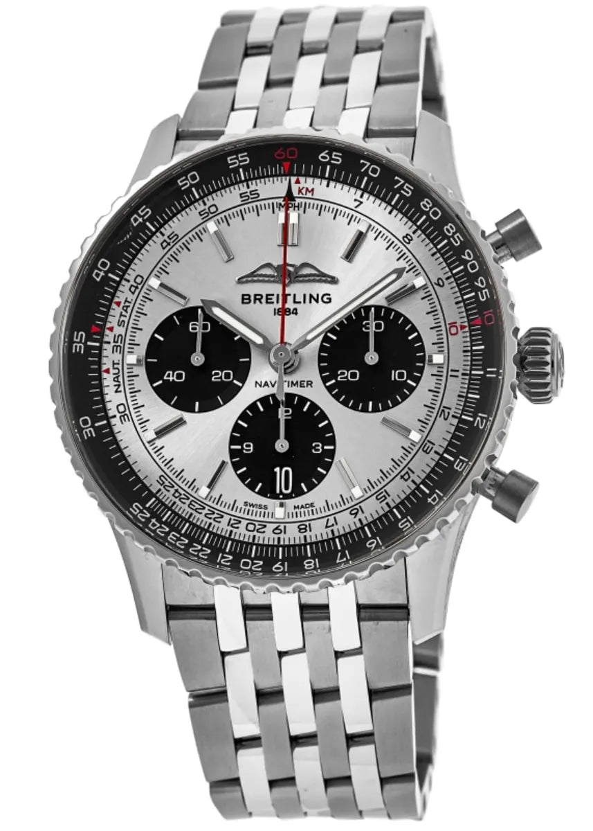 【1:1 Super Clone】Breitling AB0138241G1A1 Navitimer B01 Silver Dial