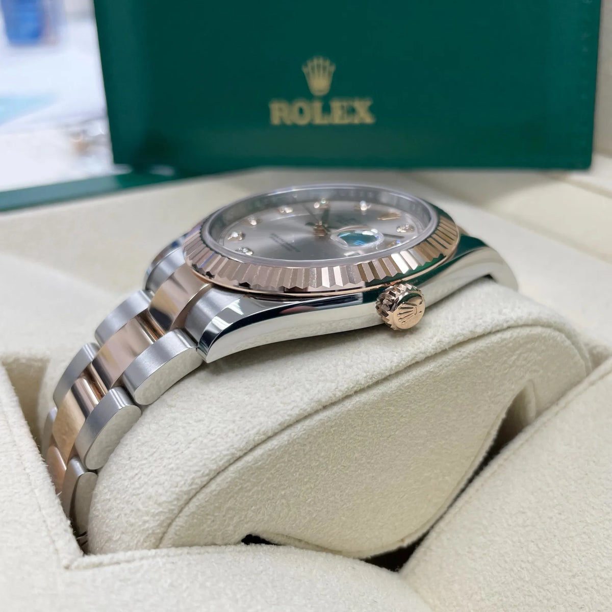 【1:1 Super Clone】 Datejust 41mm 126331 Sundust Diamond Jubilee Steel and Everose Gold Watch