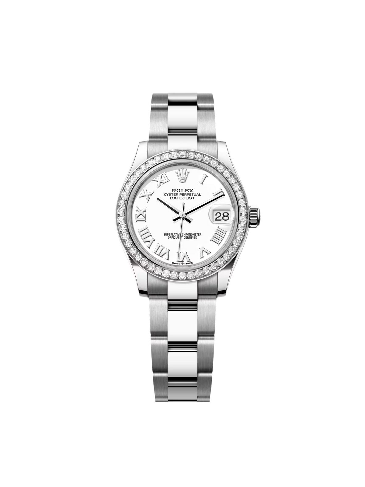 【1:1 Super Clone】 Datejust m278384RBR-0013/0014 White 31mm Dial Oyster Watch