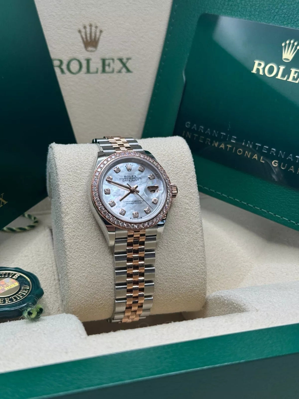 【1:1 Super Clone】 Lady-Datejust 28mm 279381RBR Mother-of-Pearl Diamond Dial Oyster Bracelet