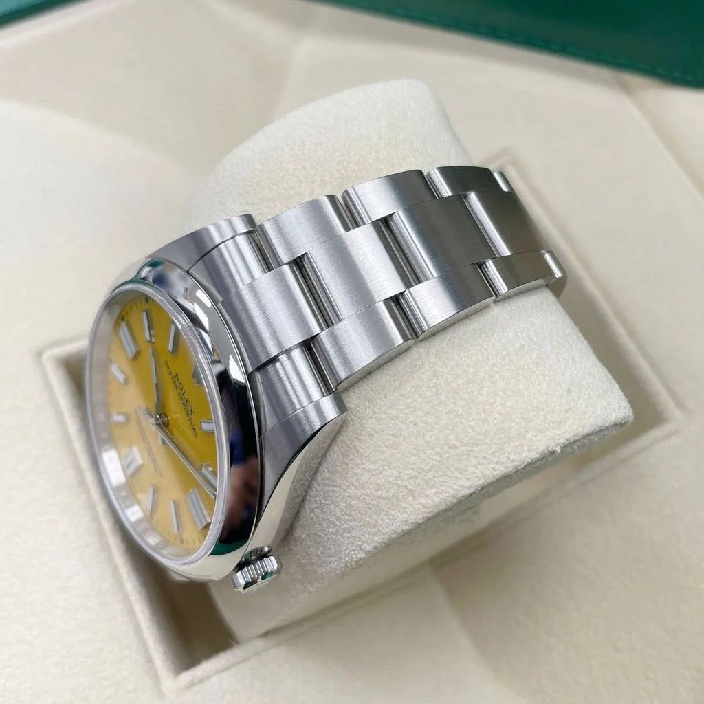 【1:1 Super Clone】 Oyster Perpetual 41mm 124300-0004 Yellow Dial