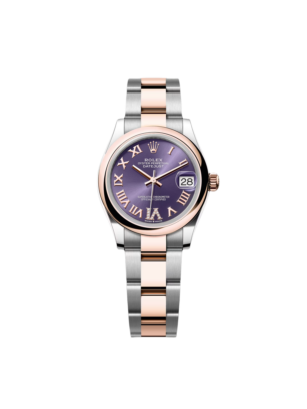 【1:1 Super Clone】 Datejust m278241-0019/0020 Aubergine 31mm Dial Oyster Bracelet Watch