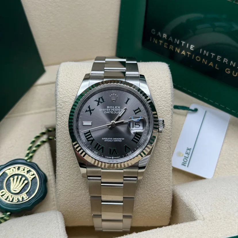 【1:1 Super Clone】  Datejust 36mm 126234 Datejust Slate Roman Dial Jubilee Watch