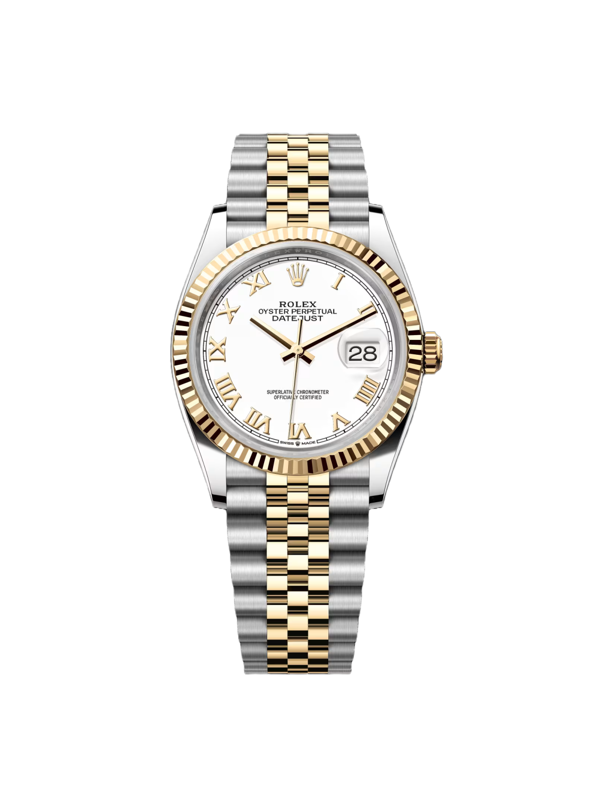 【1:1 Super Clone】  Datejust 36mm 126233 White Dial Oyster Bracelet Watch