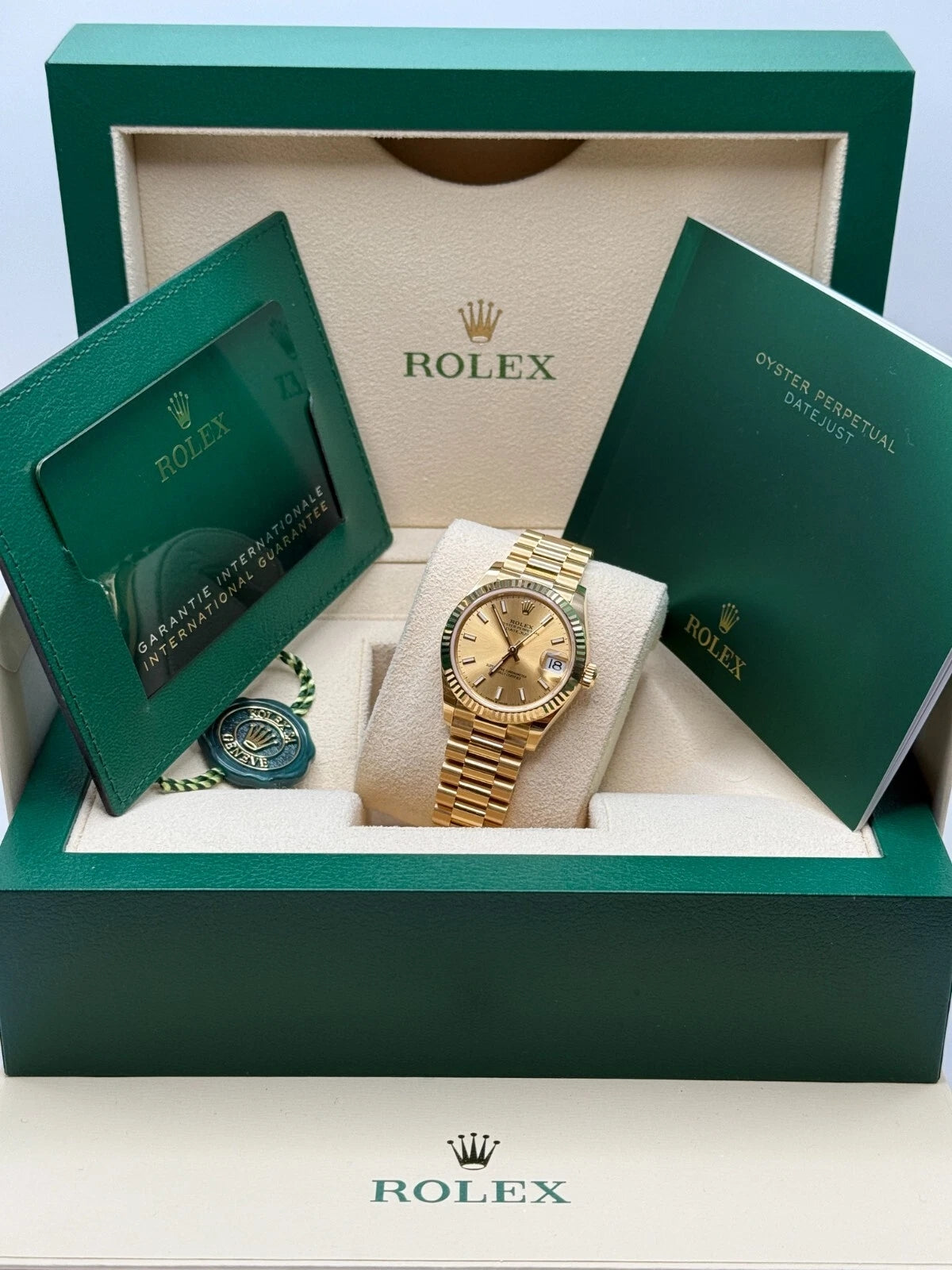 【1:1 Super Clone】 Datejust m278278-0040 Champagne 31mm Dial President Bracelet Watch